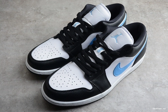 White University 1 Black (W) DC0774-041  Jordan Blue Low 0724